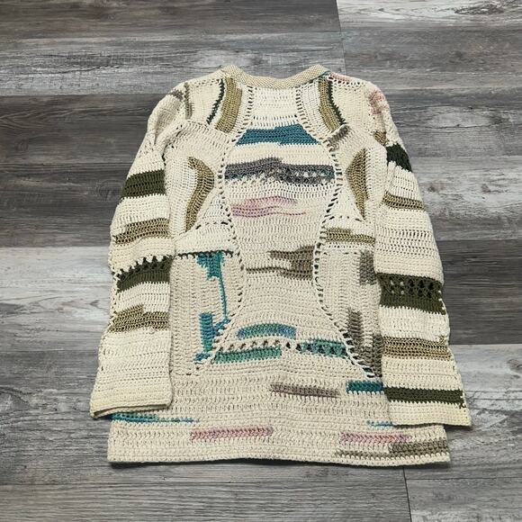 Rag & Bone Womens‎ S Abstract Knit Bamboo Alpaca Blend Hearst Cardigan Sweater - Picture 3 of 9